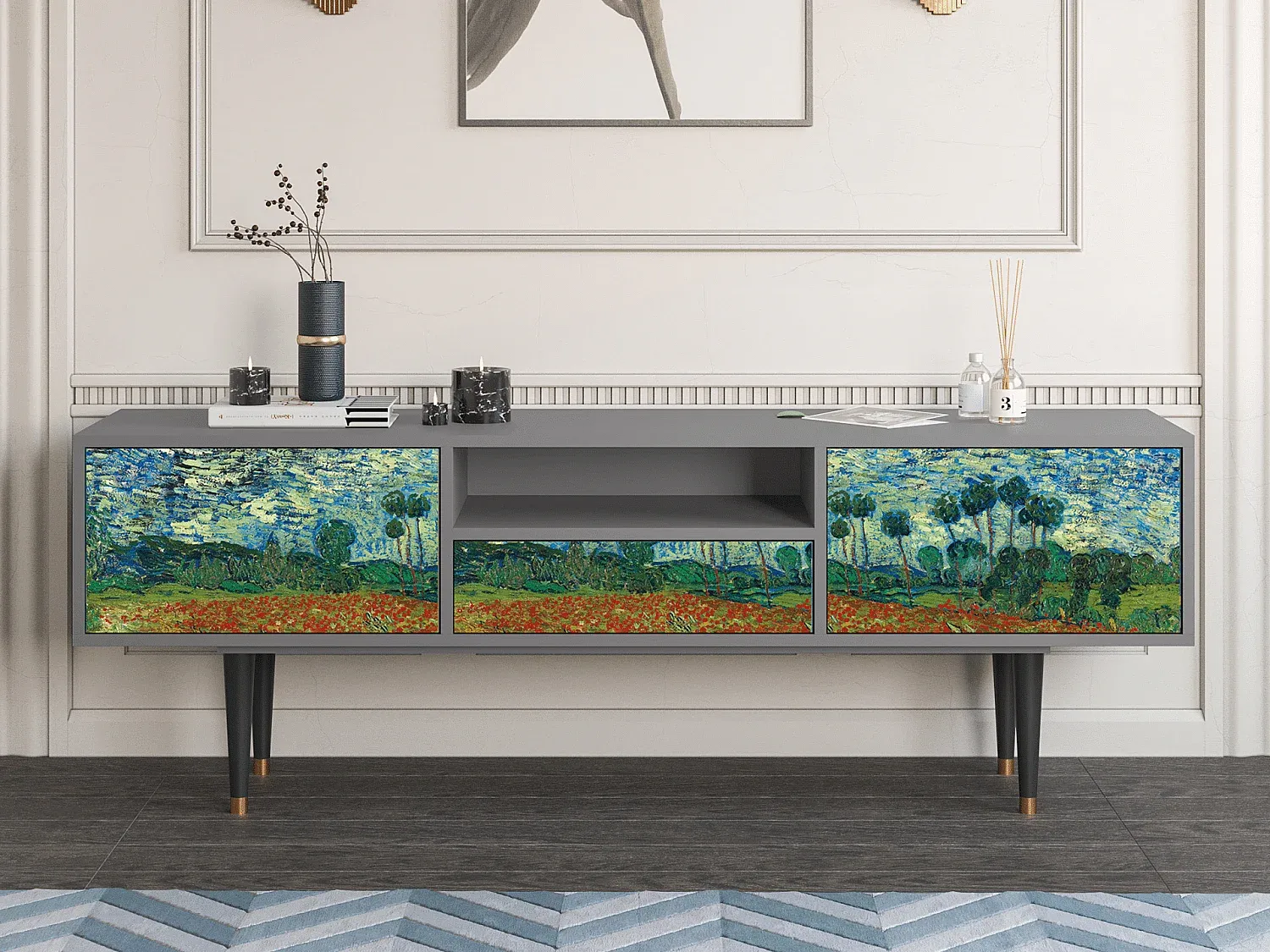 Wohnzimmer und Flur,Wohnzimmermöbel,TV-Board-FURNIOLORA
