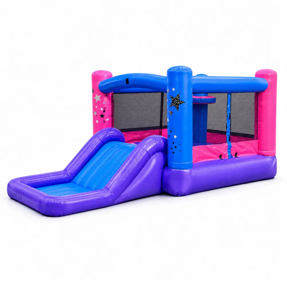 Castillo Hinchable de PVC para Niños con Tobogán Multicolor