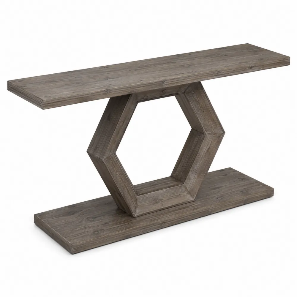 Mesa consola madera pino 120cm Marrón
