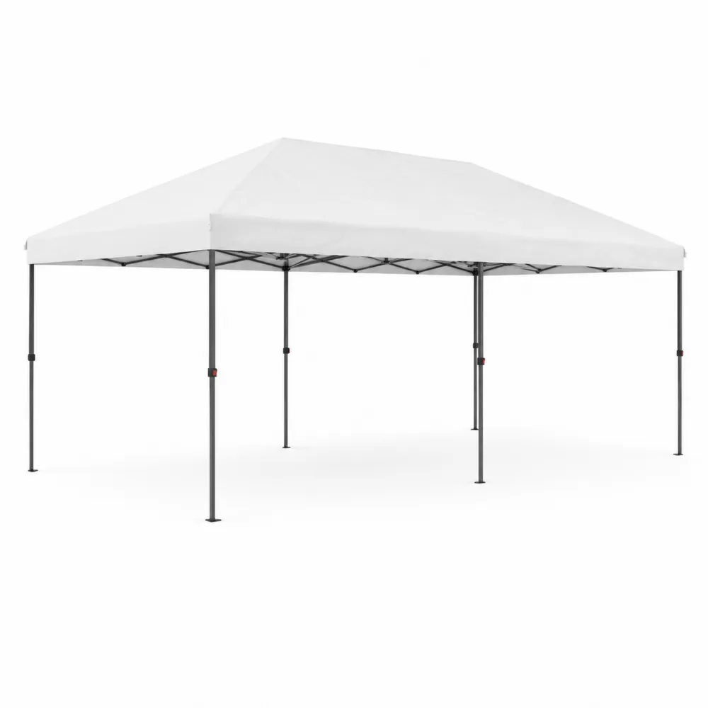 Carpa Plegable Exterior 3x6 m Acero y Poliéster Blanco