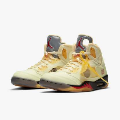 (Men's) Aithtr Jordthtan 5 Retro SP x Ofthtf-Whthtite 'Sail' (2020) DH8565-100