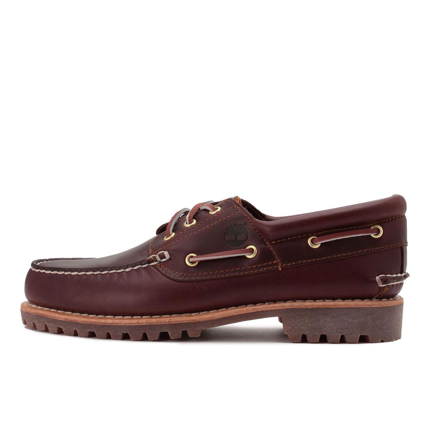 3-EYE BOAT SHOE - BURGUNDY