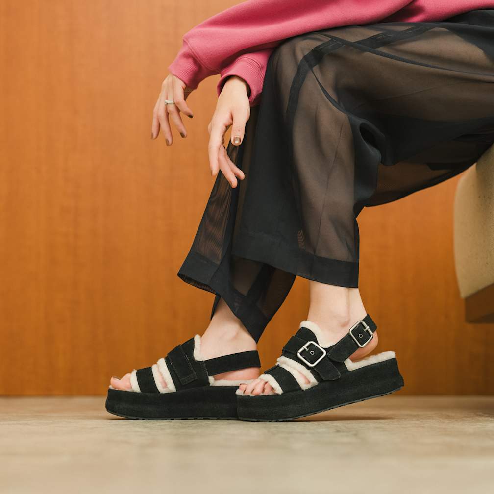 Enwrap Sandal - BLACK
