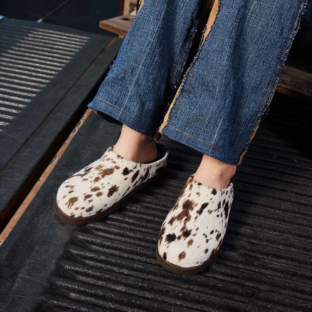 Otzo Western Clog - BROWN MULTI