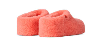 Enwrap Fluffed Clog - ORANGE GERBERA