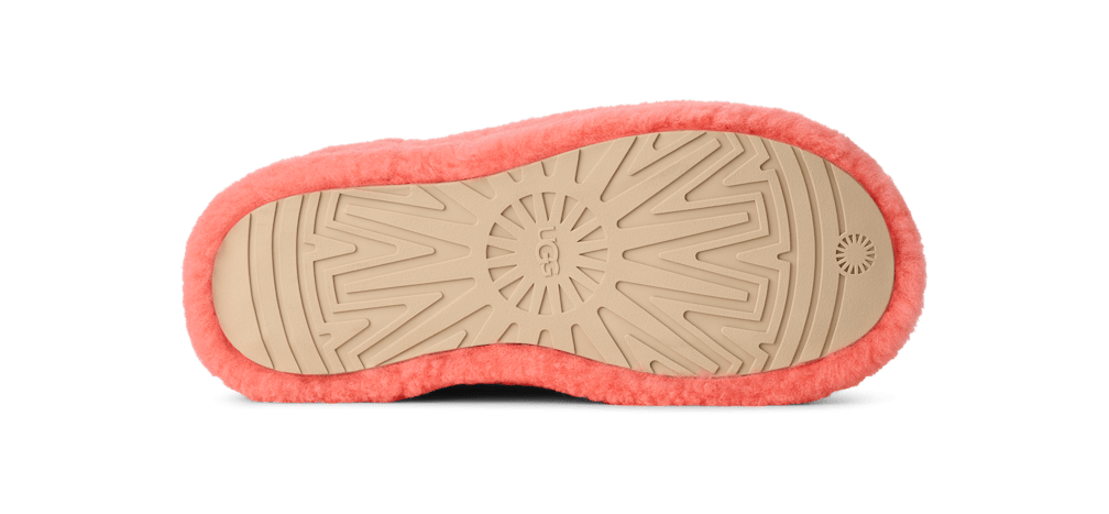 Enwrap Fluffed Clog - ORANGE GERBERA