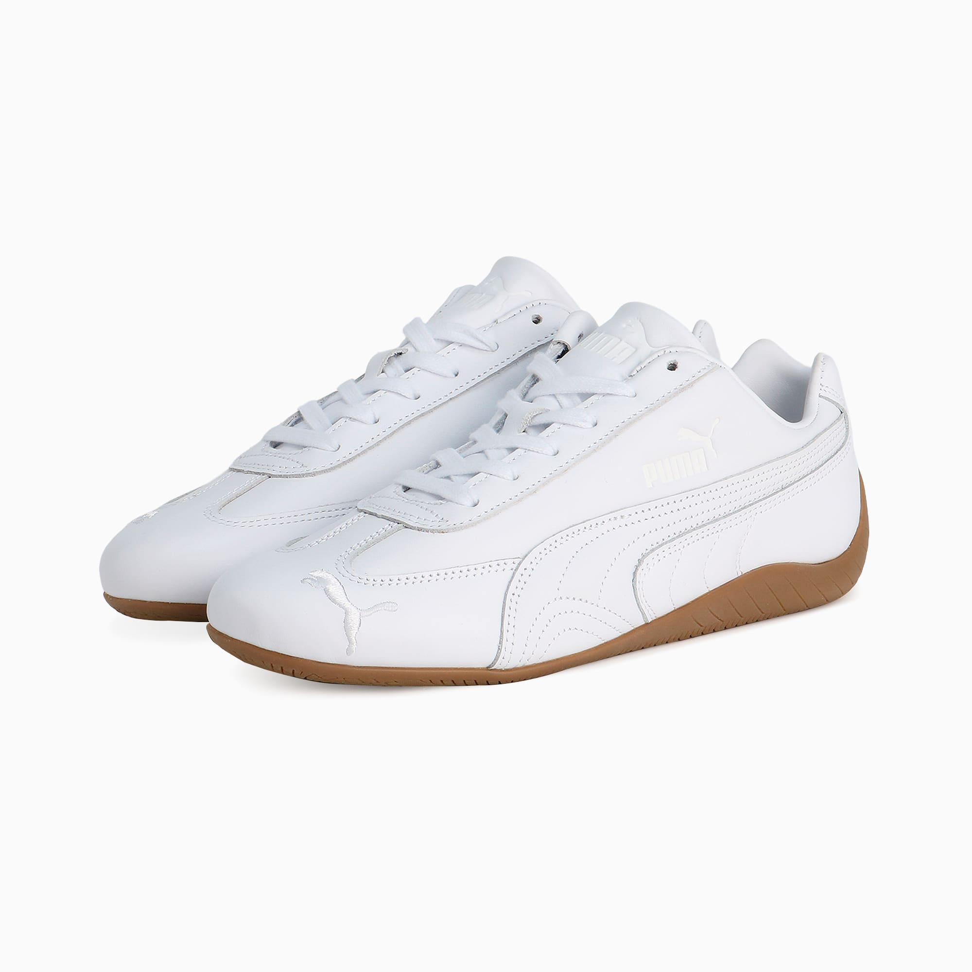 ユニセックス スピードキャット レザー スニーカー, PUMA White, extralarge-JPN
