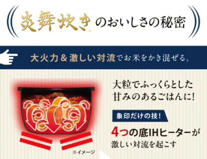 在庫有り【ZOJIRUSHI】圧力IH炊飯ジャー　炎舞炊き　NW-NB10　BZ(ストレートブラック)