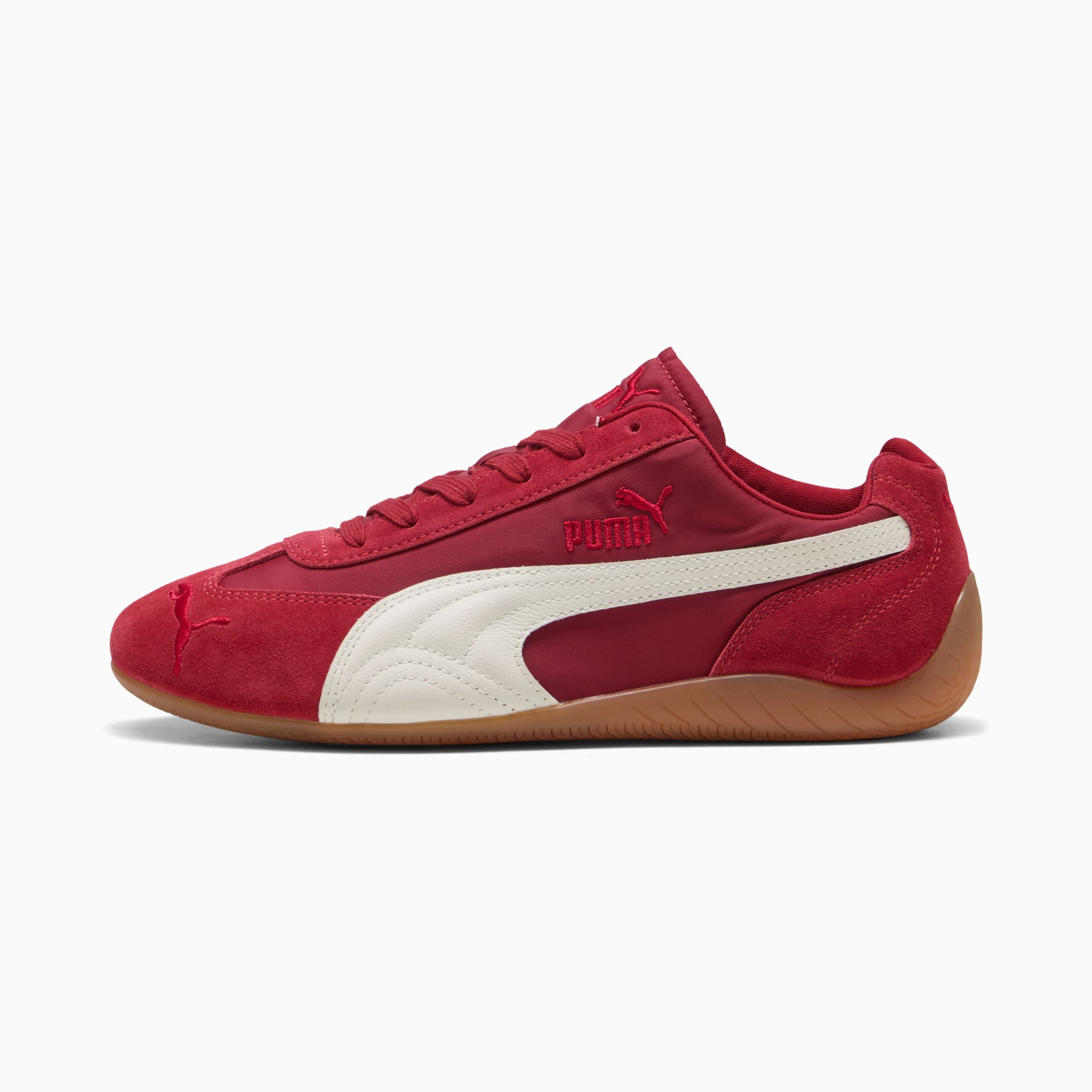 ユニセックス スピードキャット ナイロン スニーカー, Dark Crimson-PUMA White, extralarge-JPN