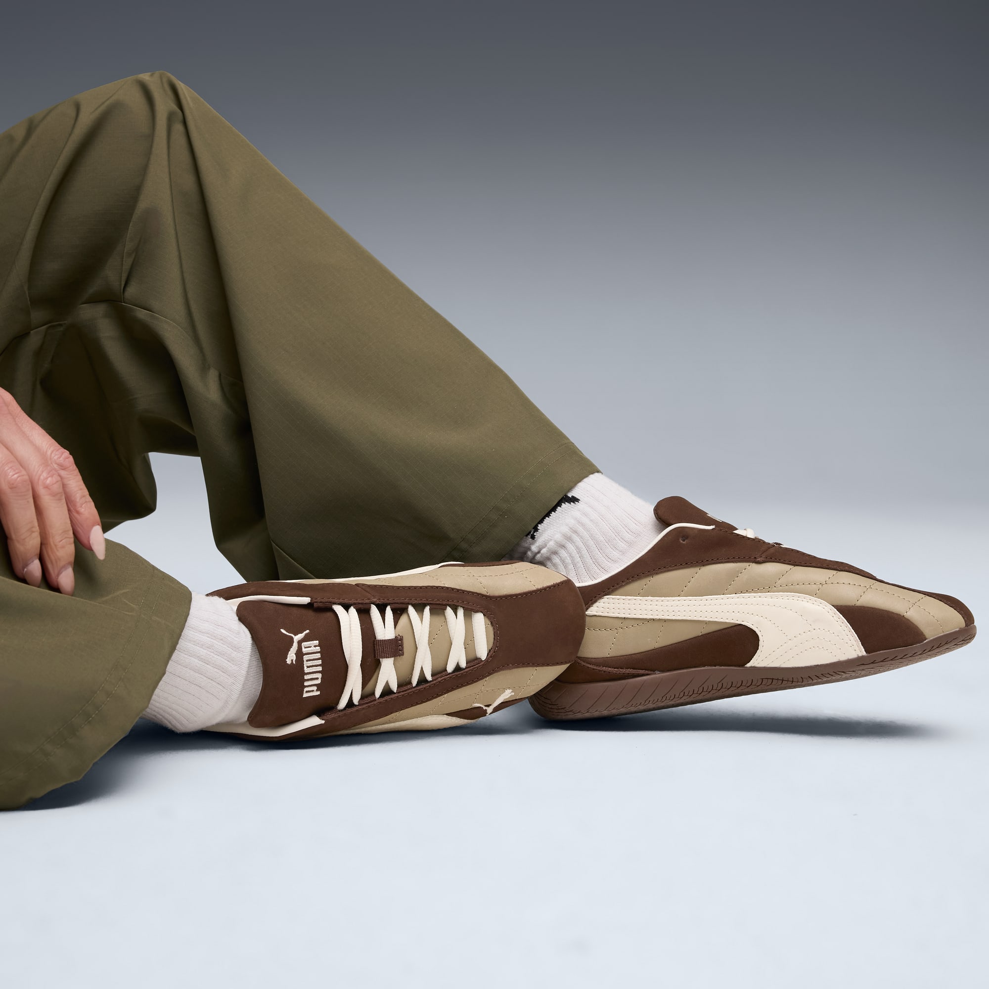 ユニセックス スピードキャット プラス キルテッド スニーカー, Espresso Brown-Warm White, extralarge-JPN