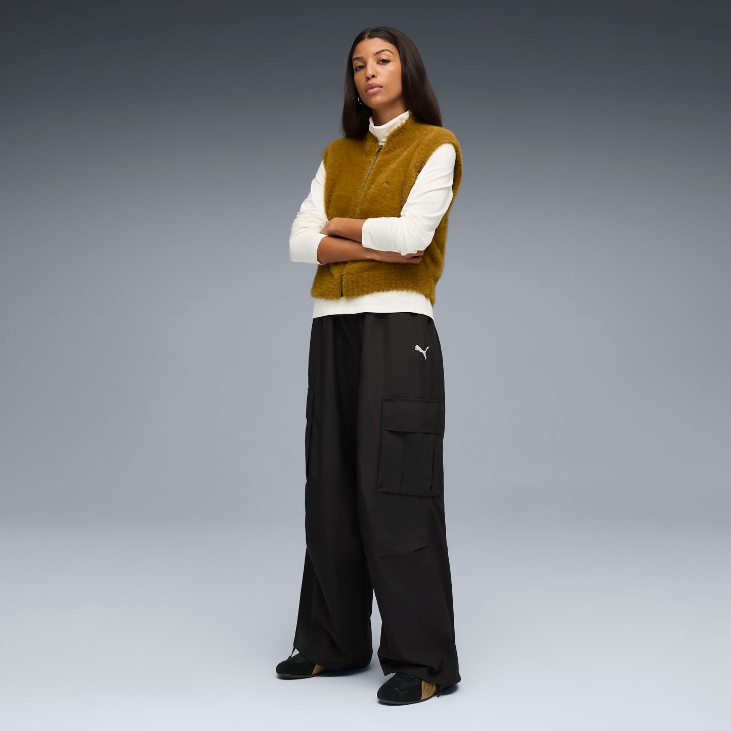 ユニセックス スピードキャット プレミアム スニーカー, PUMA Black-Gold, extralarge-JPN
