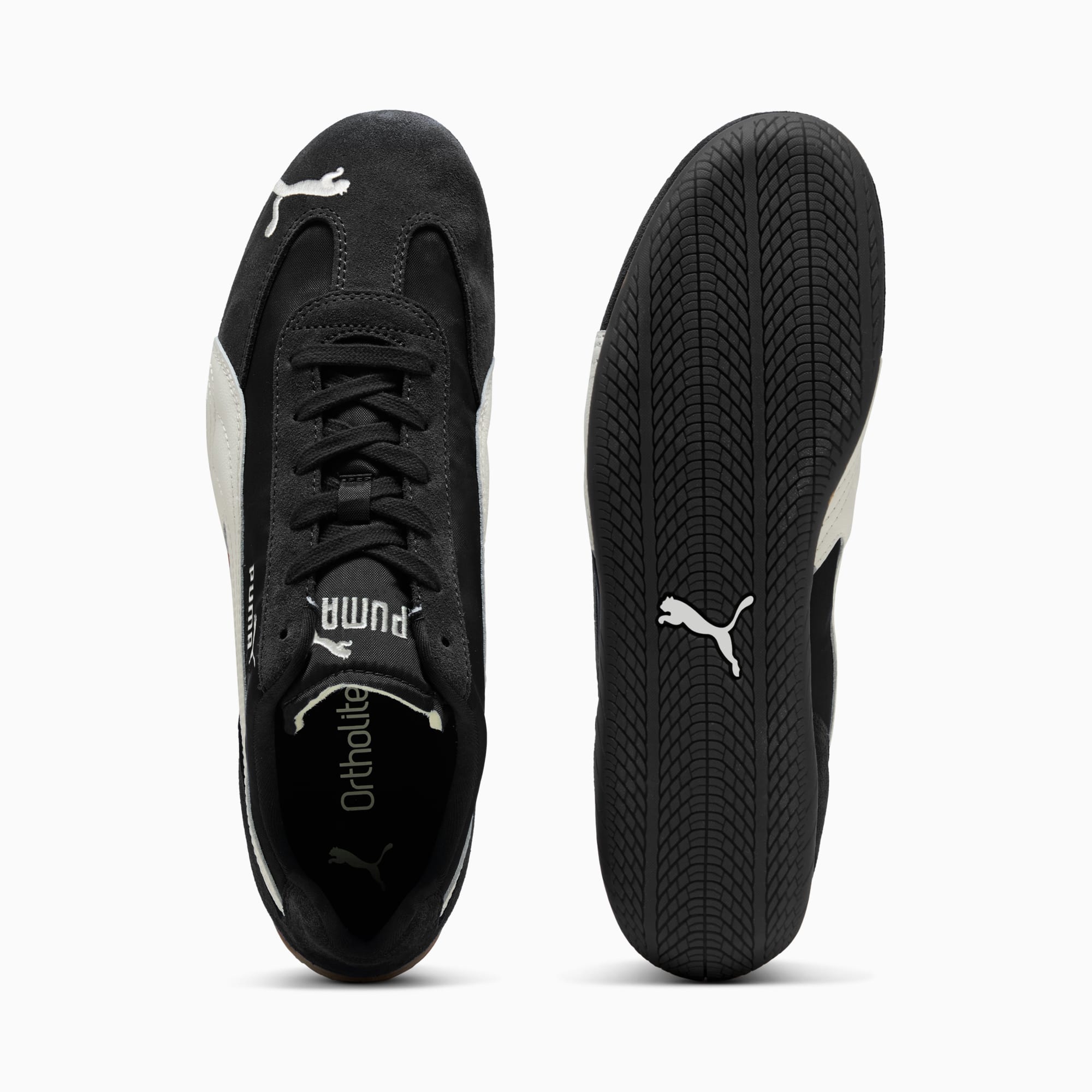 ユニセックス スピードキャット ナイロン スニーカー, PUMA Black-PUMA White, extralarge-JPN