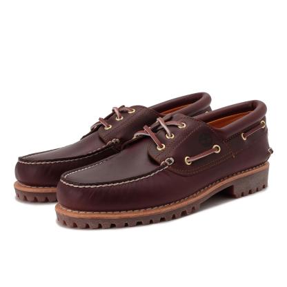 3-EYE BOAT SHOE - BURGUNDY