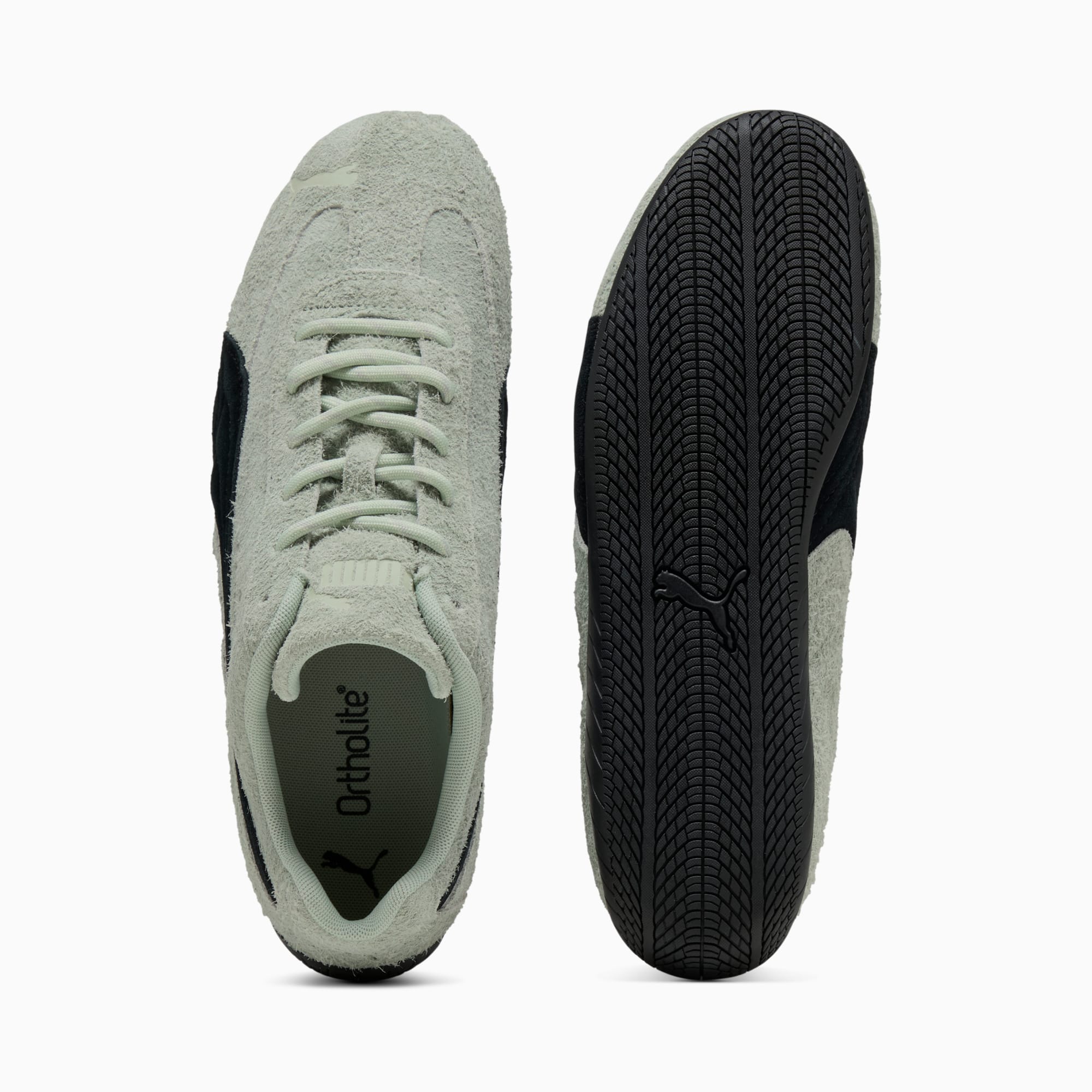 ウィメンズ スピードキャット スノー スニーカー, Soft Grass-PUMA Black, extralarge-JPN