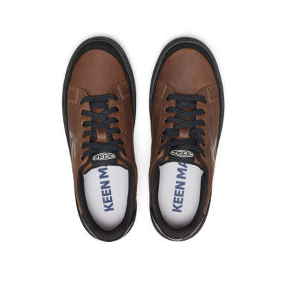 メンズ KM1 レザー コート GL  |  Bison/Black