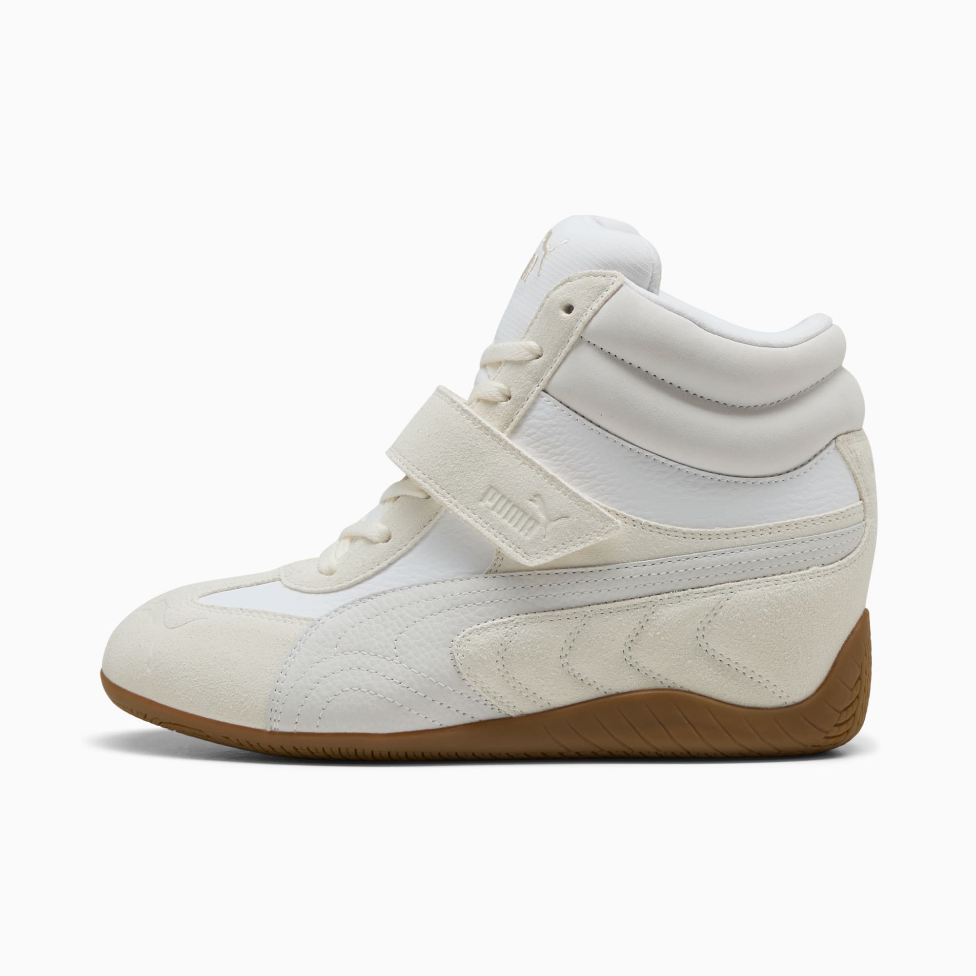 ウィメンズ スピードキャット ウェッジ プレミアム スニーカー, PUMA White-Gum, extralarge-JPN