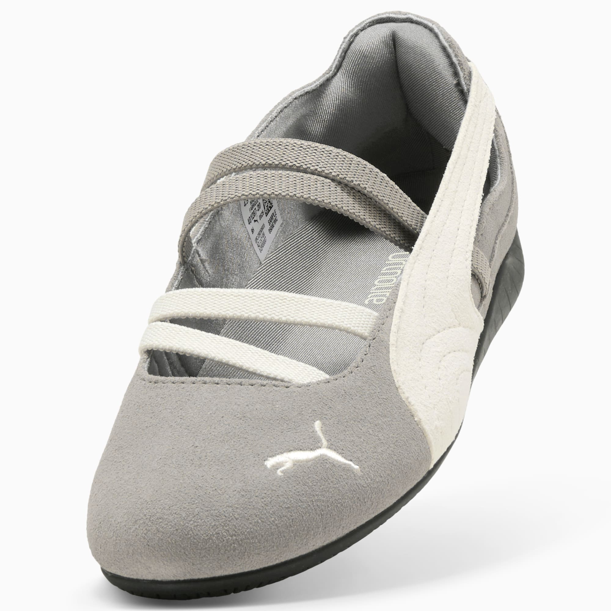 ウィメンズ スピードキャット バレエ SD スニーカー, Mouse Gray-PUMA Black, extralarge-JPN