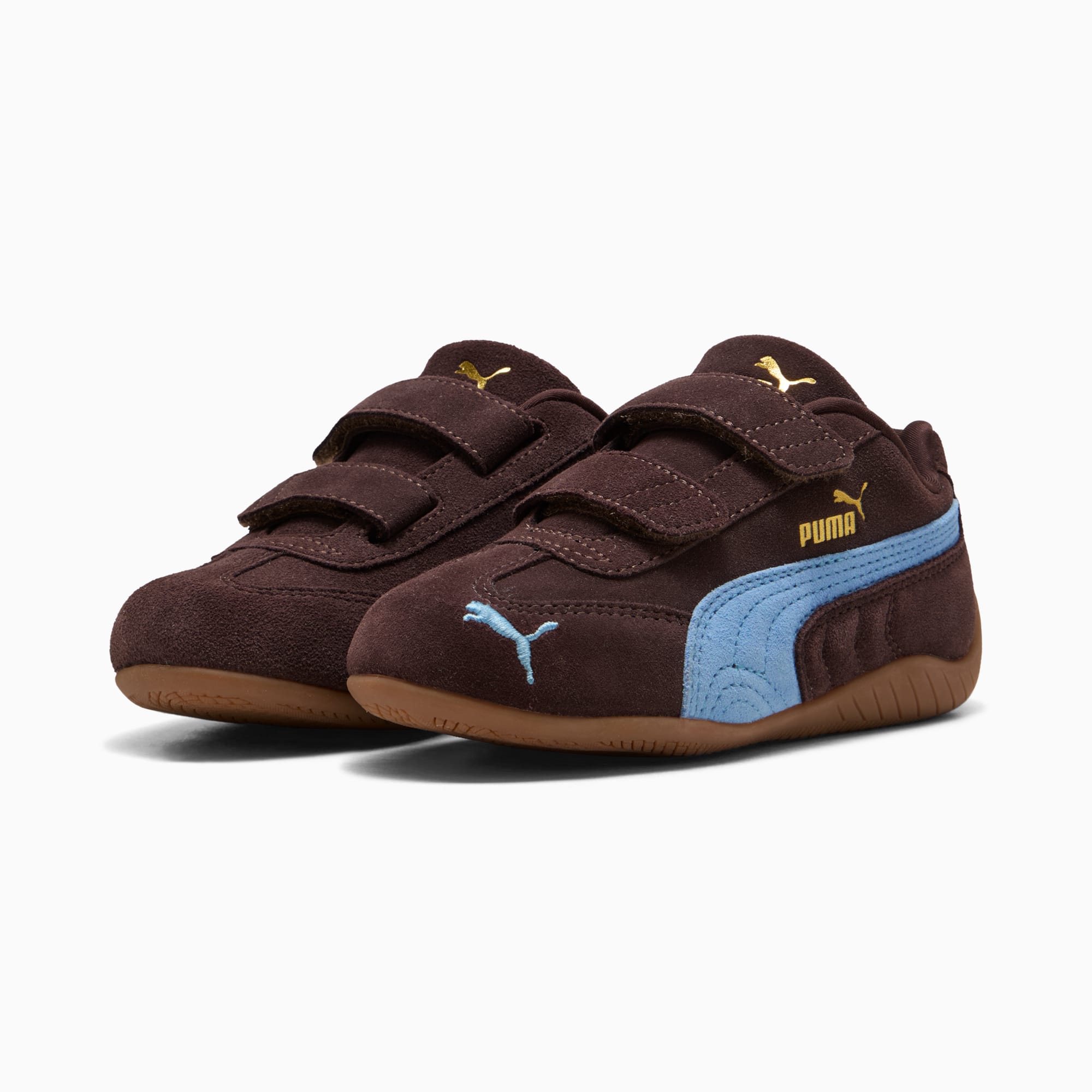 キッズ スピードキャット OG V スニーカー 17-21cm, Chocolate Brown-Team Light Blue, extralarge-JPN