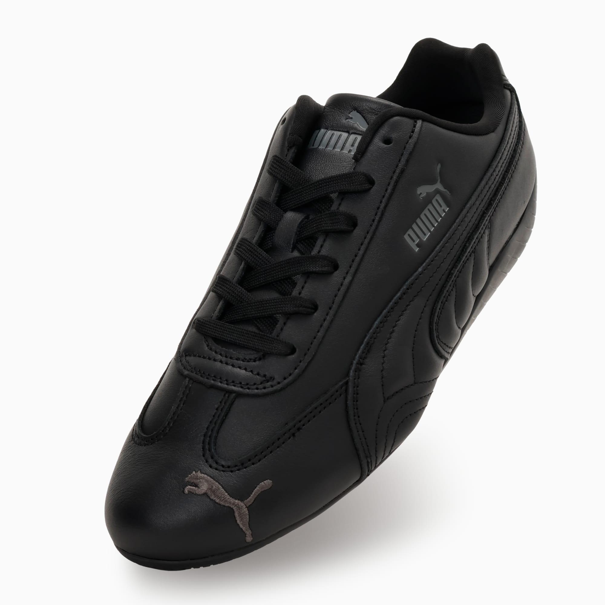 ユニセックス スピードキャット フルレザー スニーカー, PUMA Black-Shadow Gray, extralarge-JPN
