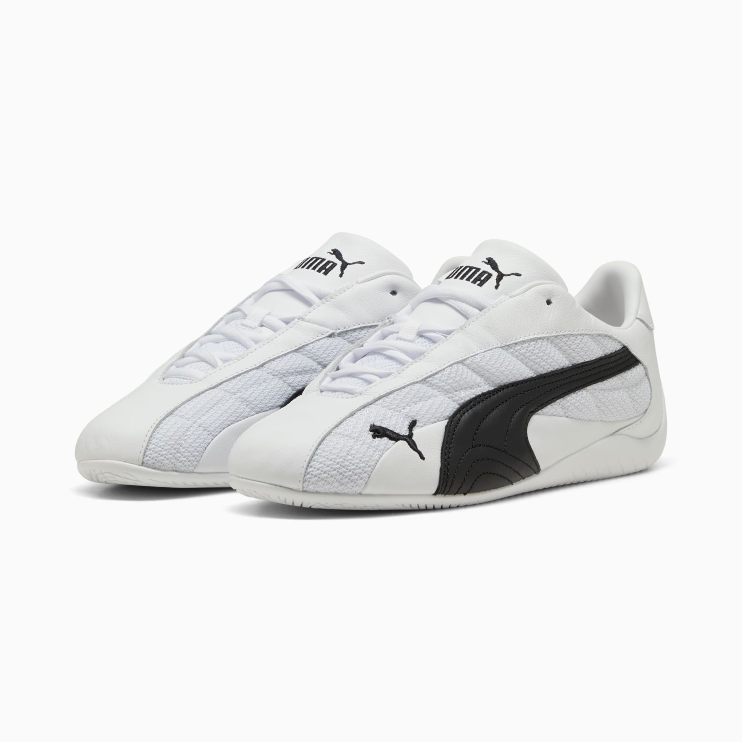 ユニセックス スピードキャット プラス レザー スニーカー, PUMA White-PUMA Black, extralarge-JPN
