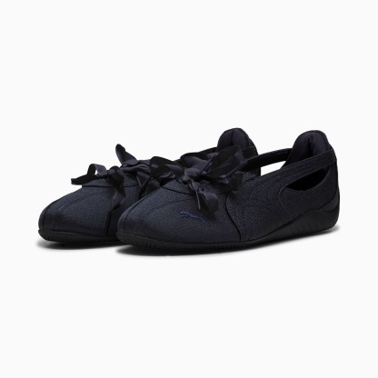 ウィメンズ スピードキャット バレエ ノヴァ サテン スニーカー, New Navy-Gum, extralarge-JPN