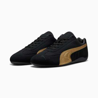 ユニセックス スピードキャット プレミアム スニーカー, PUMA Black-Gold, extralarge-JPN