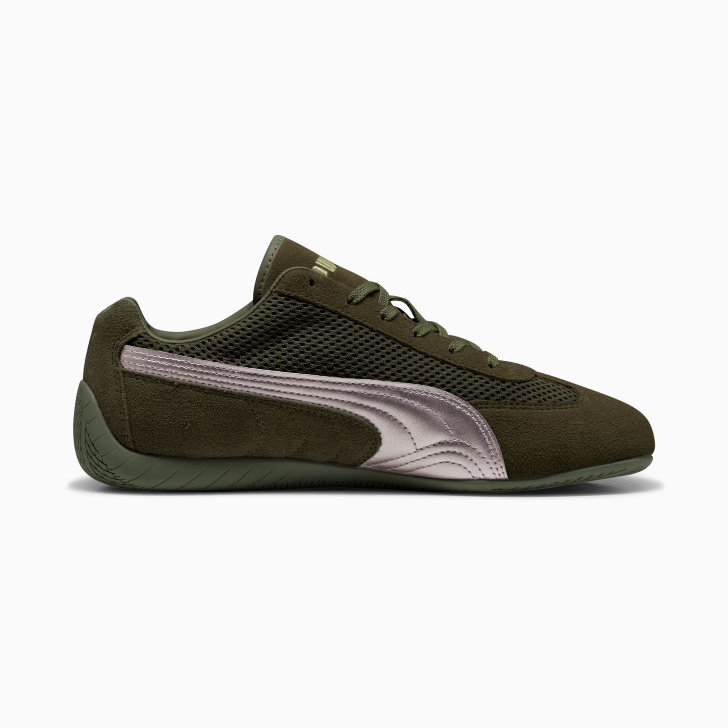 ユニセックス スピードキャット プレミアム スニーカー, Dark Olive-Matte Silver, extralarge-JPN