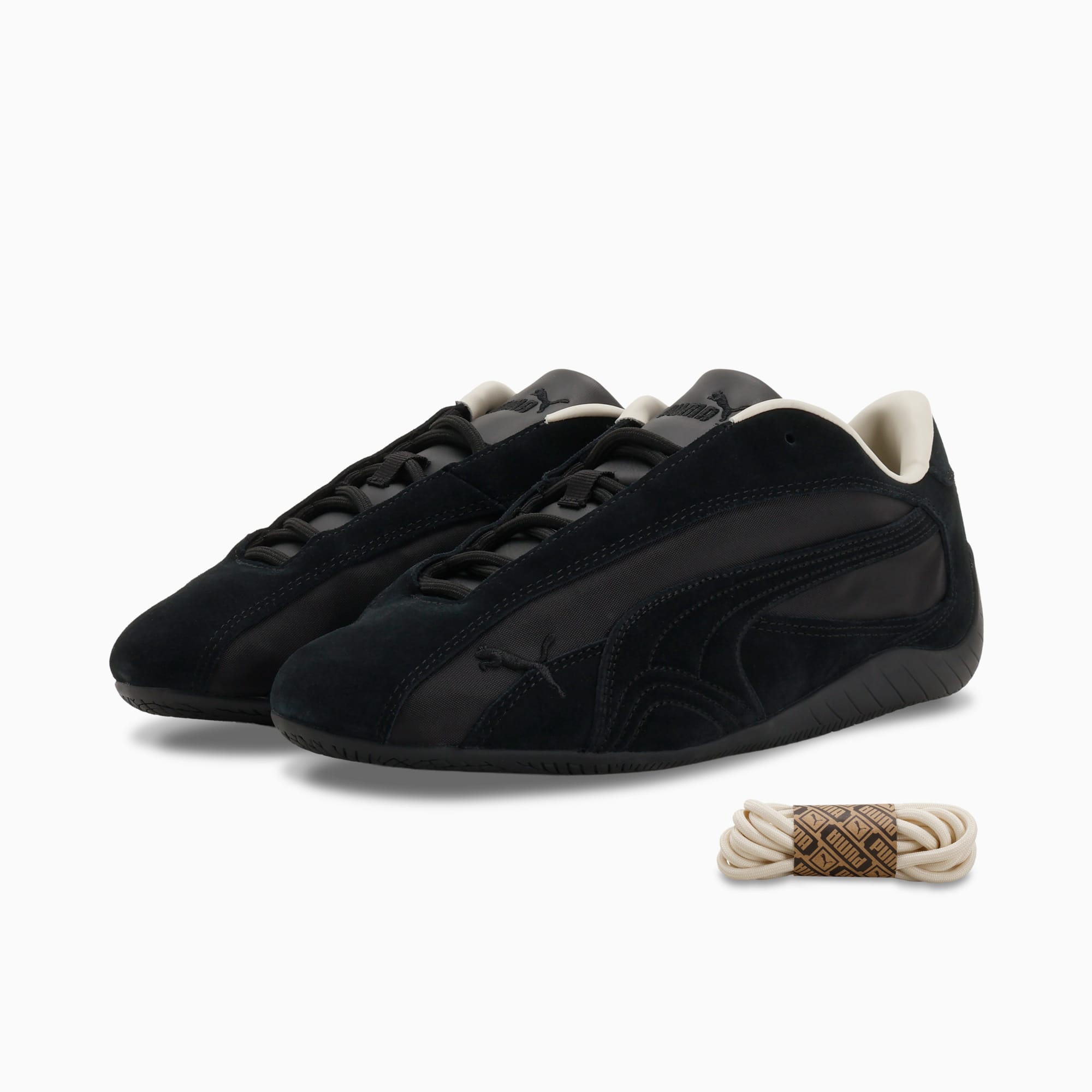 ユニセックス PUMA x monkey time スピードキャット プラス スニーカー, PUMA Black-Alpine Snow, extralarge-JPN