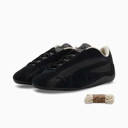 ユニセックス PUMA x monkey time スピードキャット プラス スニーカー, PUMA Black-Alpine Snow, extralarge-JPN