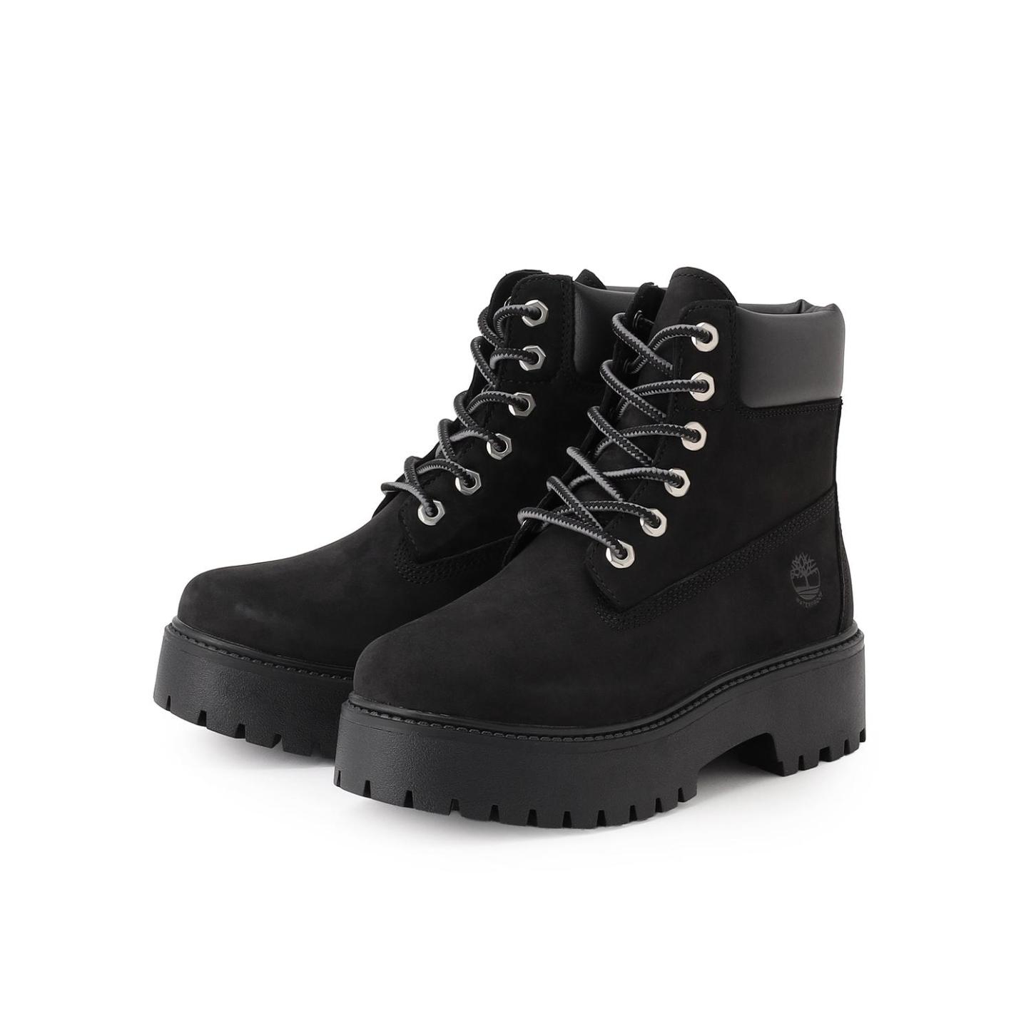 プレミアム ウォータープルーフ プラットフォーム ブーツ - BLACK NUBUCK