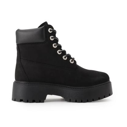 プレミアム ウォータープルーフ プラットフォーム ブーツ - BLACK NUBUCK