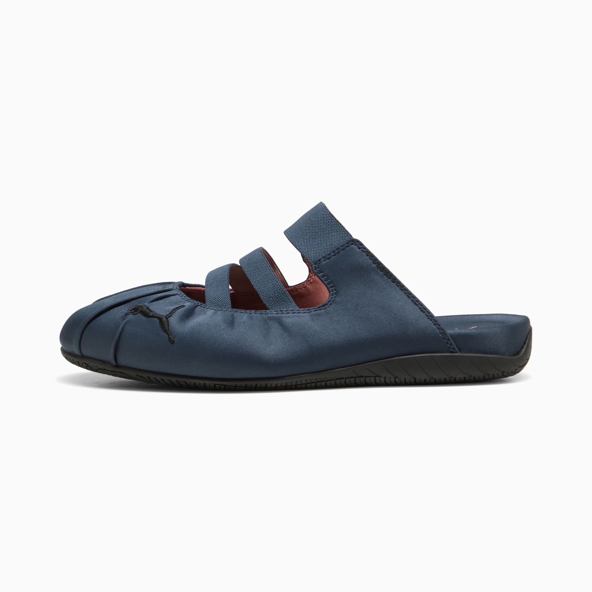ウィメンズ スピードキャット ミュール サテン スニーカー, Blue Gray-Soft Clay, extralarge-JPN