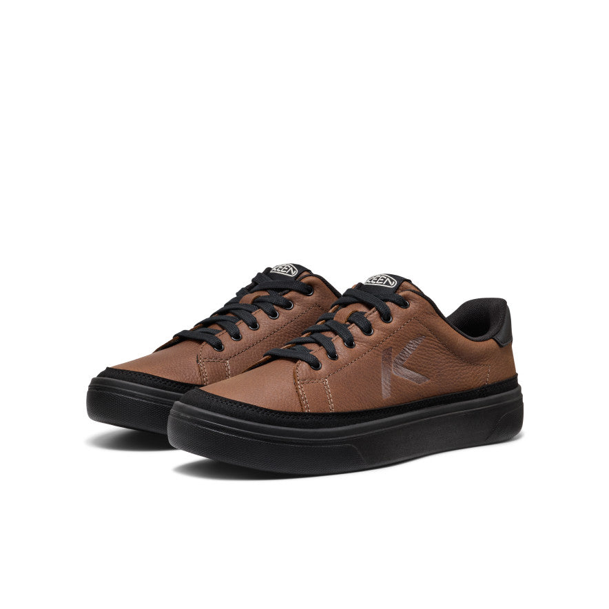 メンズ KM1 レザー コート GL  |  Bison/Black