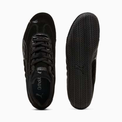 ウィメンズ スピードキャット プレミアム エンボス レザー スニーカー, PUMA Black, extralarge-JPN