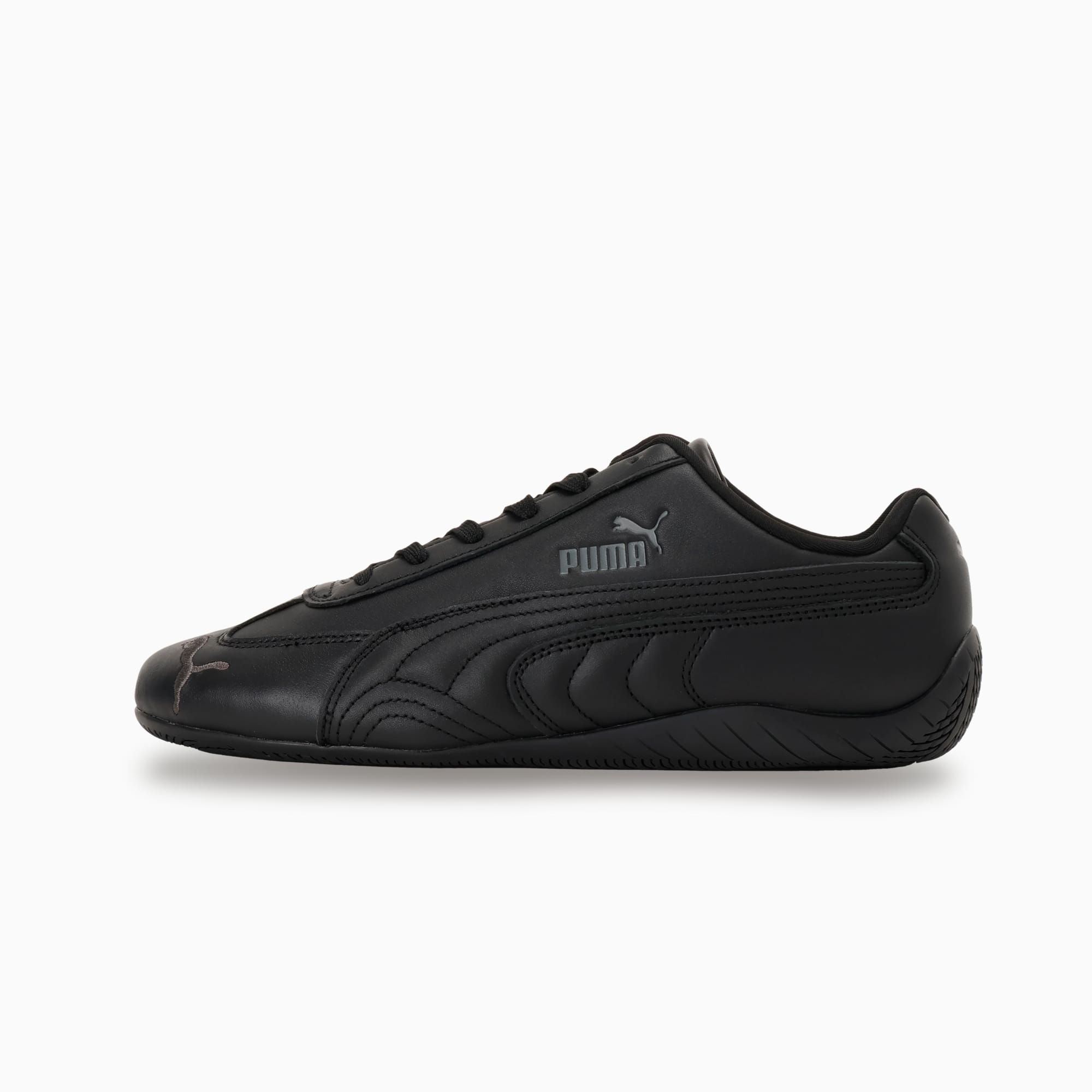 ユニセックス スピードキャット フルレザー スニーカー, PUMA Black-Shadow Gray, extralarge-JPN