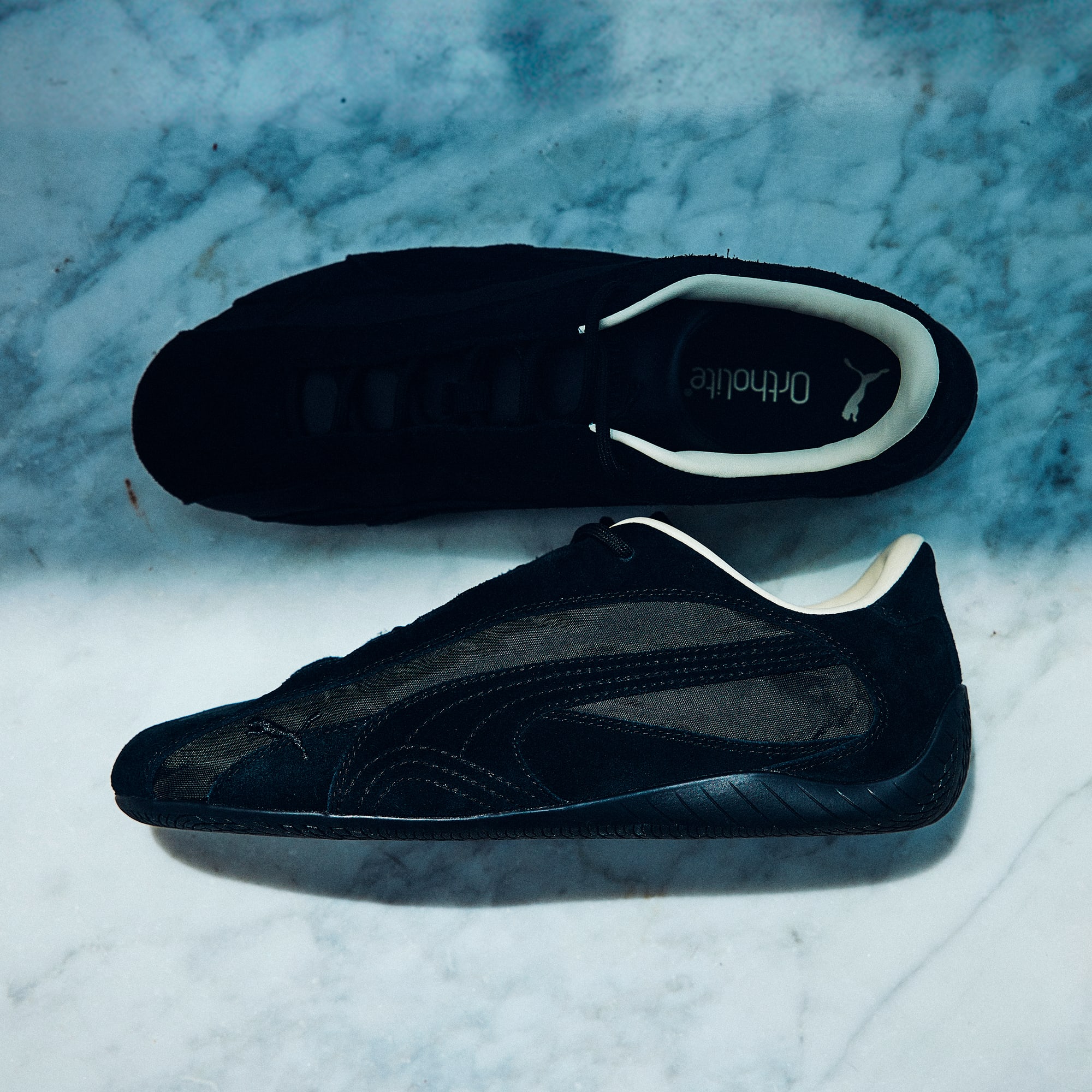 ユニセックス PUMA x monkey time スピードキャット プラス スニーカー, PUMA Black-Alpine Snow, extralarge-JPN