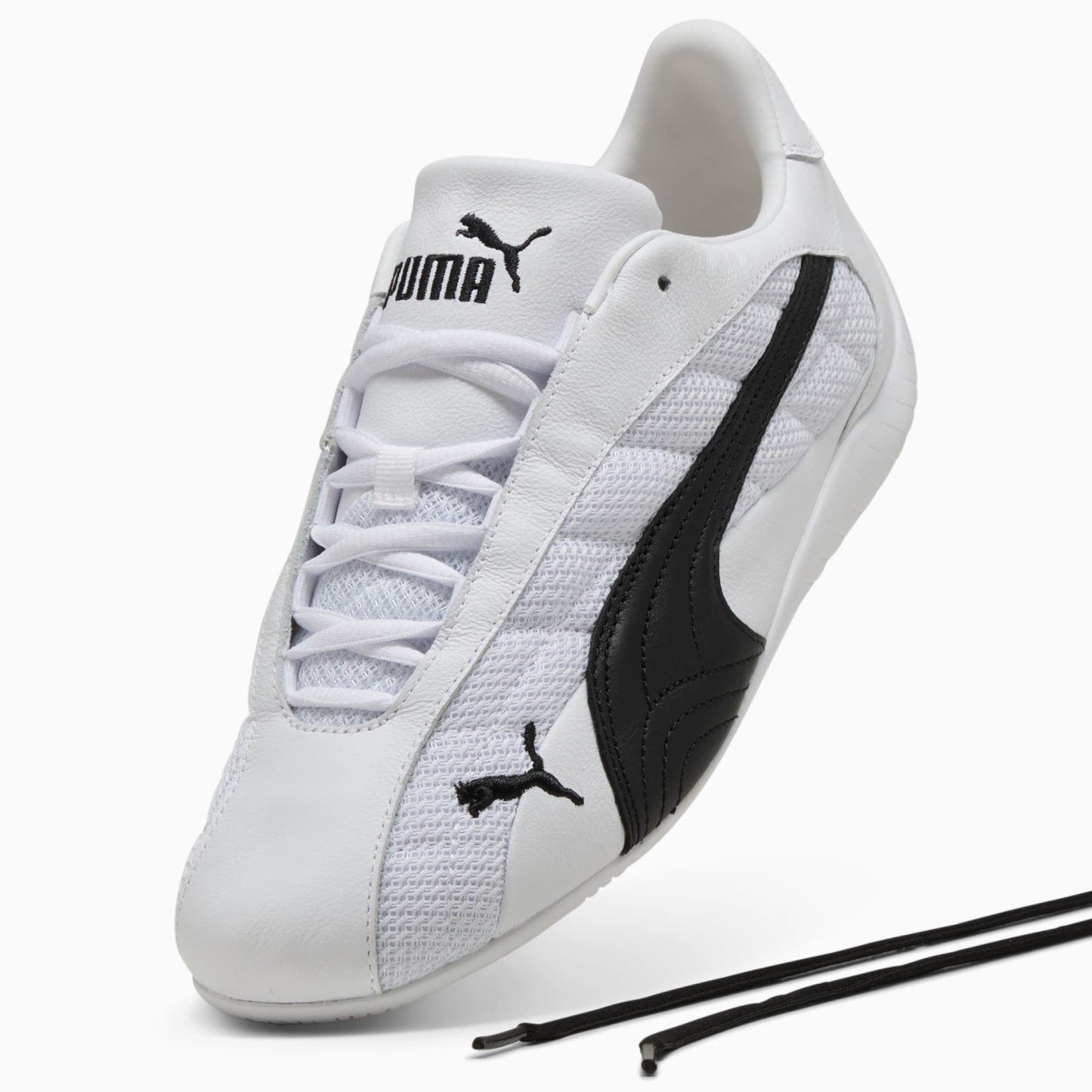ユニセックス スピードキャット プラス レザー スニーカー, PUMA White-PUMA Black, extralarge-JPN