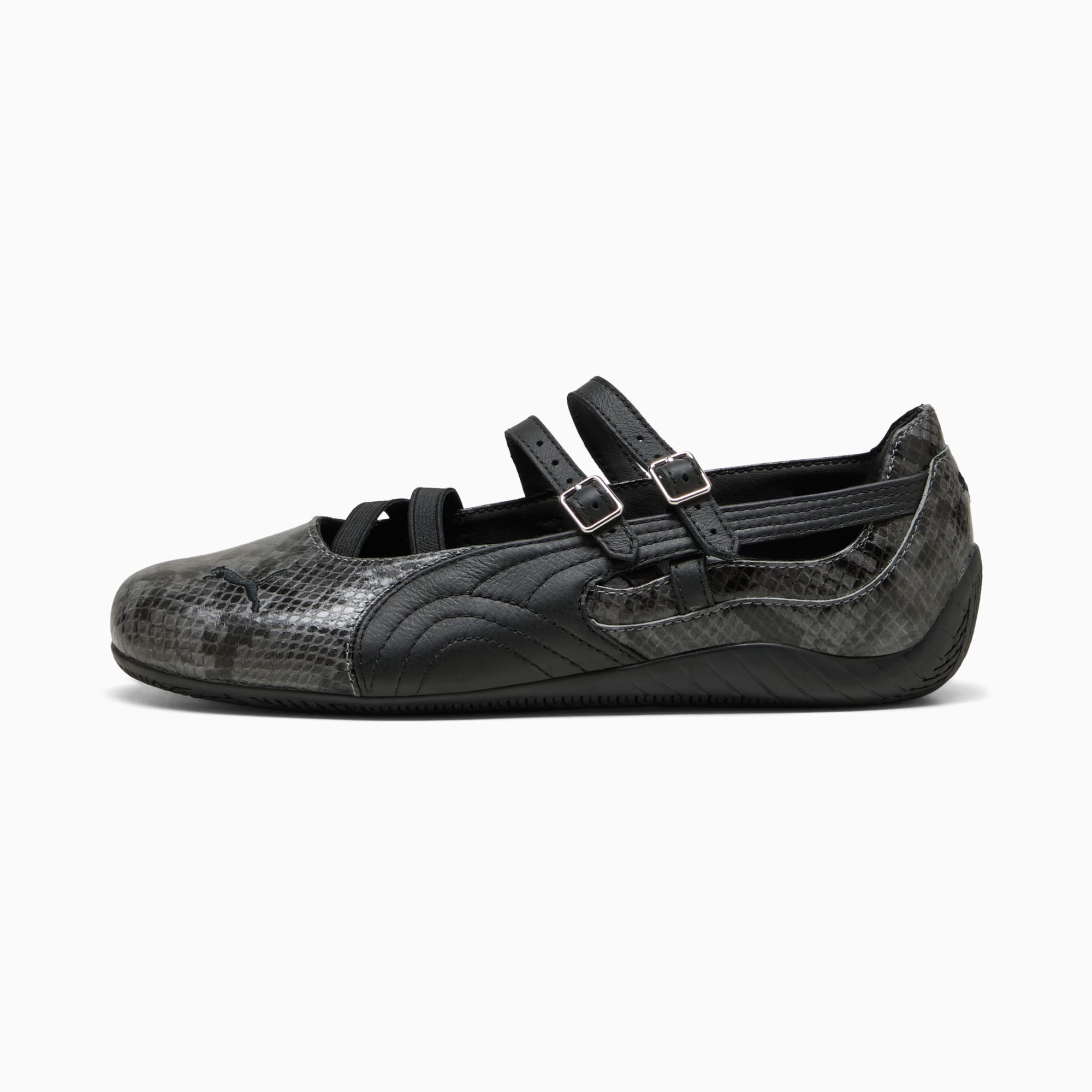 ウィメンズ スピードキャット バレエ スネーク スニーカー, Cool Dark Gray-PUMA Black, extralarge-JPN