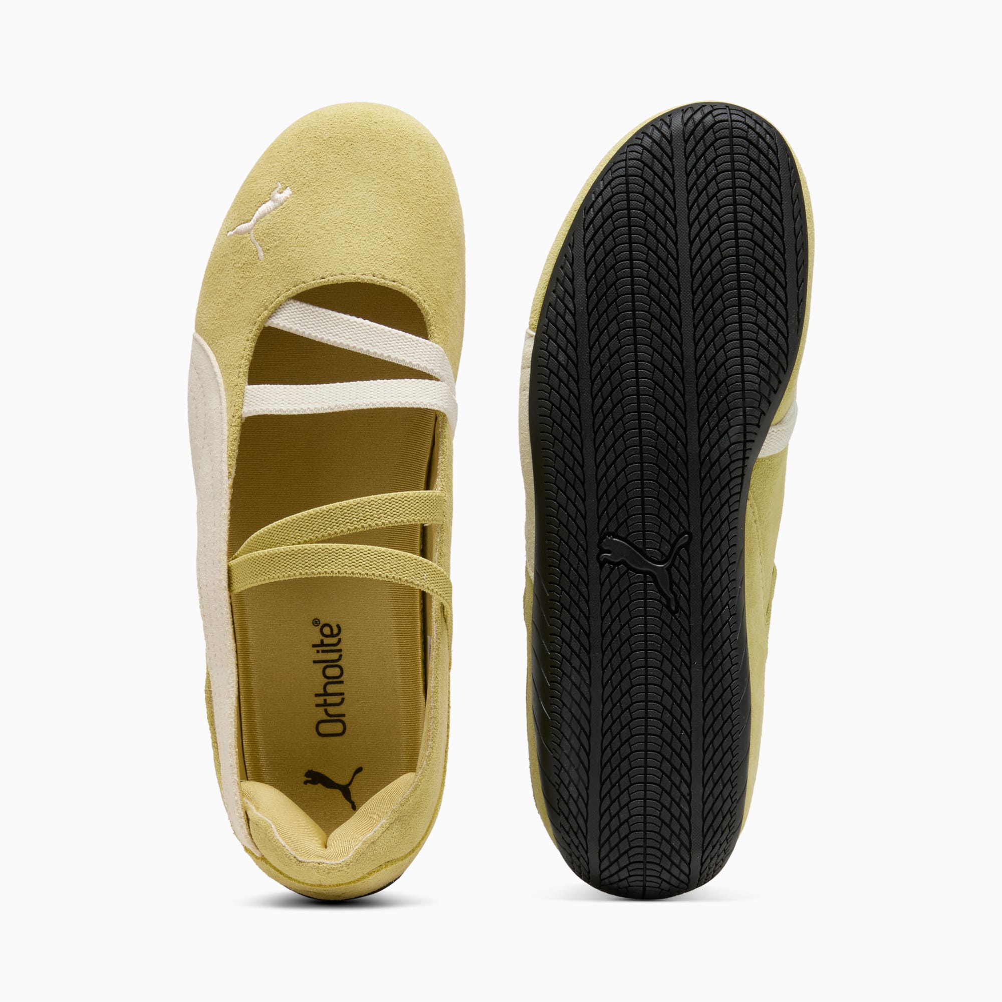 ウィメンズ スピードキャット バレエ SD スニーカー, Rustic Olive-PUMA Black, extralarge-JPN