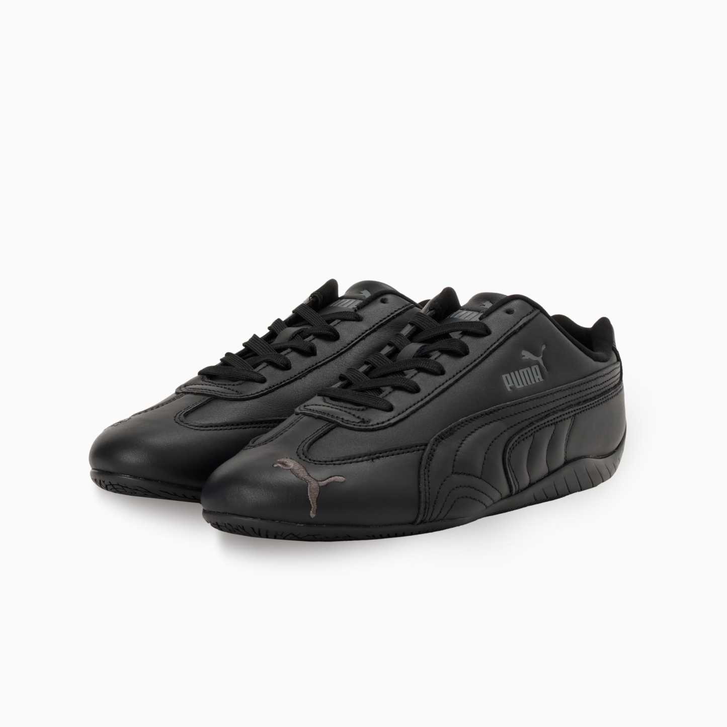 ユニセックス スピードキャット フルレザー スニーカー, PUMA Black-Shadow Gray, extralarge-JPN