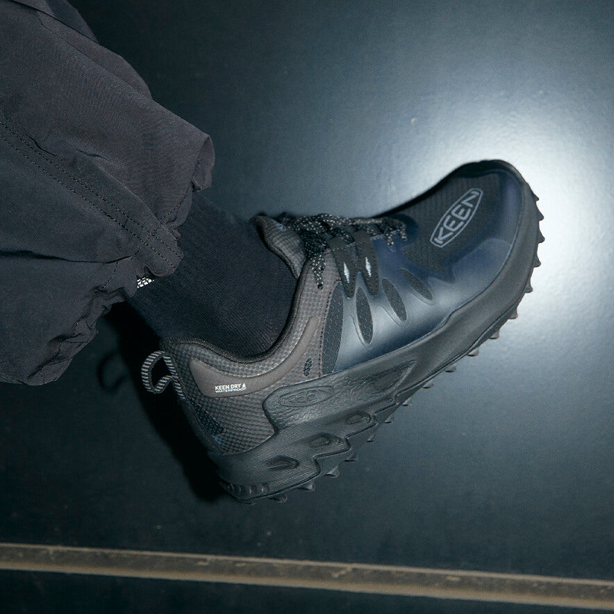 メンズ ザイオニック ウォータープルーフ 防水ハイキングシューズ  |  Black/Steel Grey