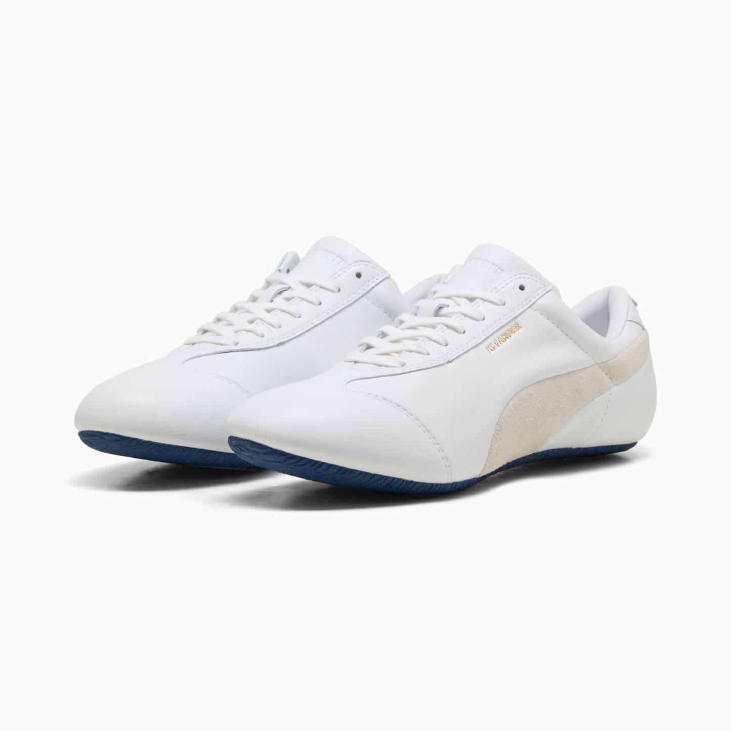 メンズ PUMA x JIL SANDER スピードキャット L スニーカー, PUMA White-Blue Jewel, extralarge-JPN