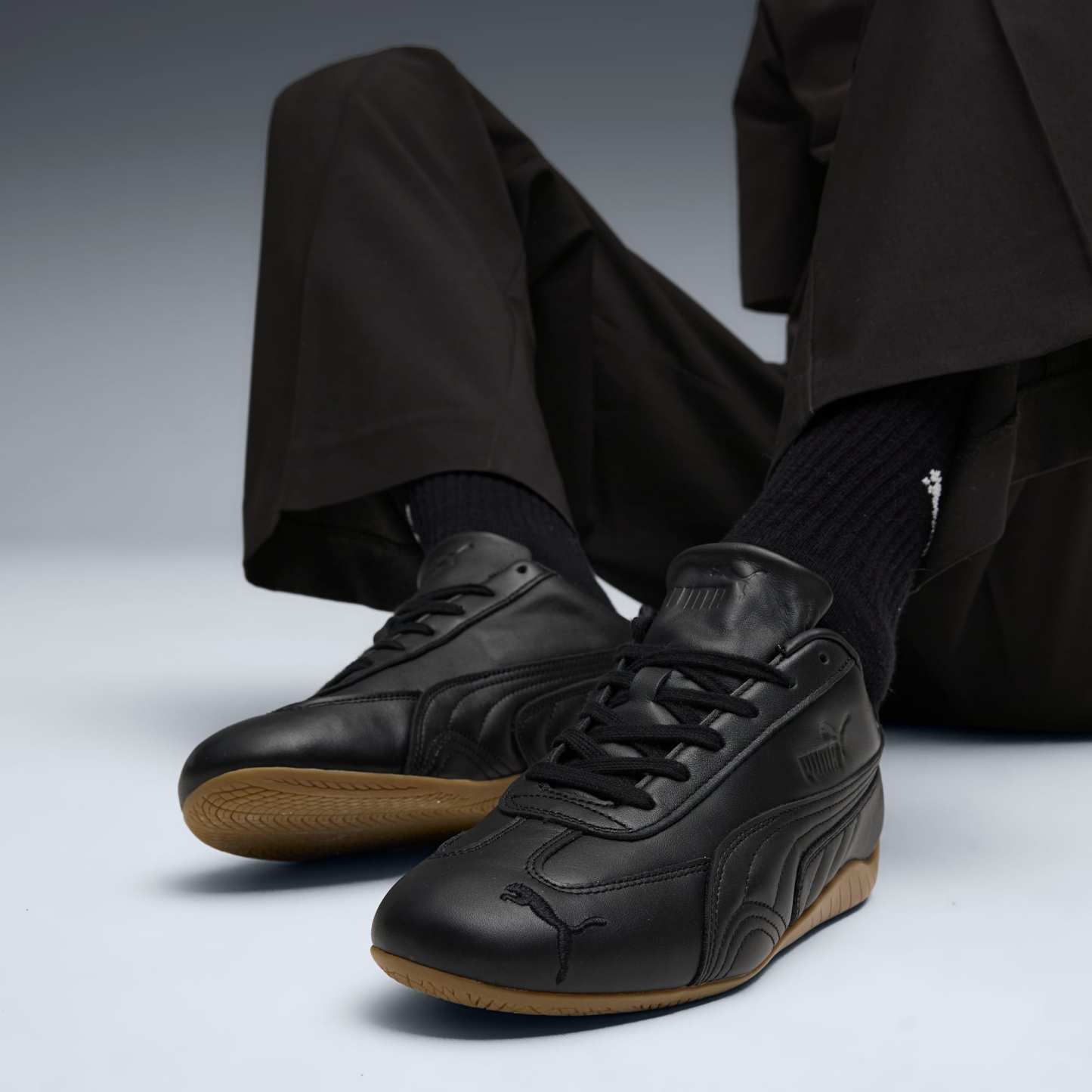ユニセックス スピードキャット レザー スニーカー, PUMA Black, extralarge-JPN