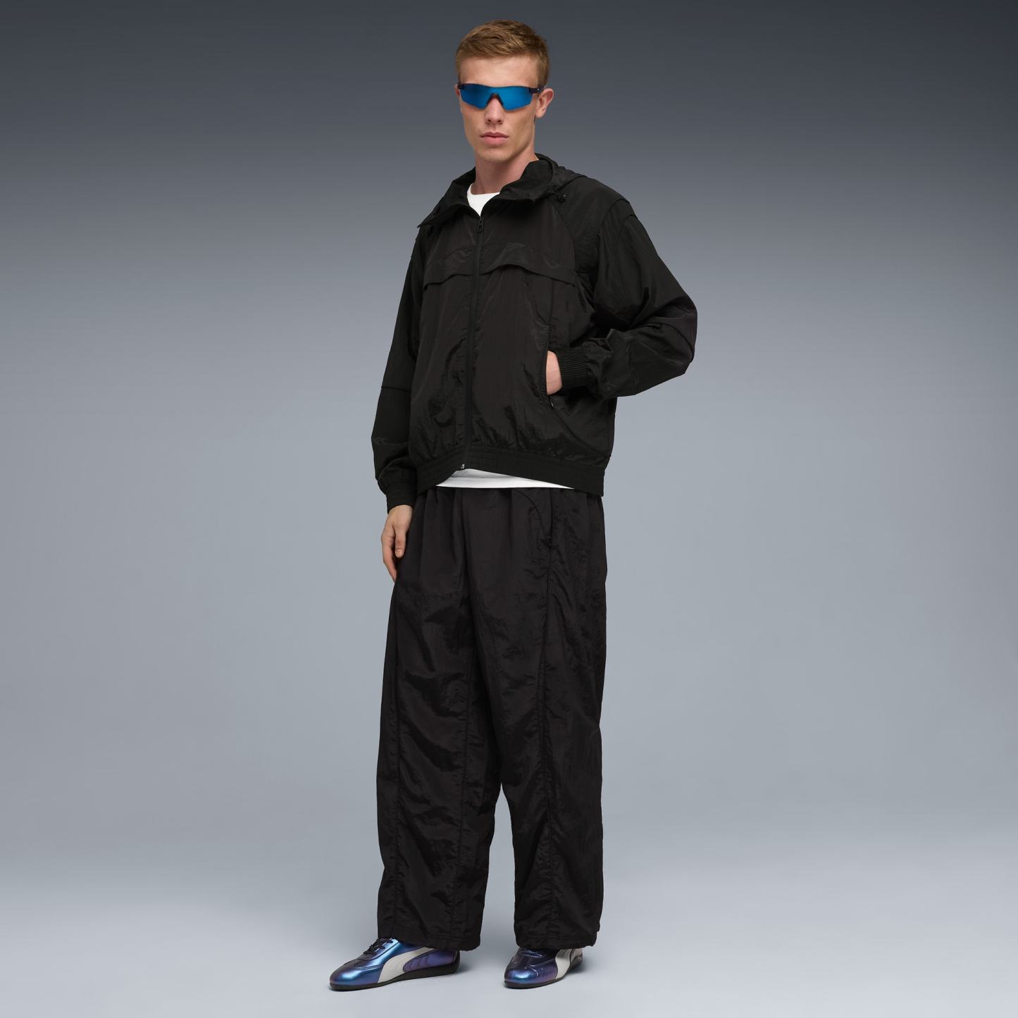 ユニセックス スピードキャット Y2K スニーカー, New Navy-Cool Light Gray, extralarge-JPN