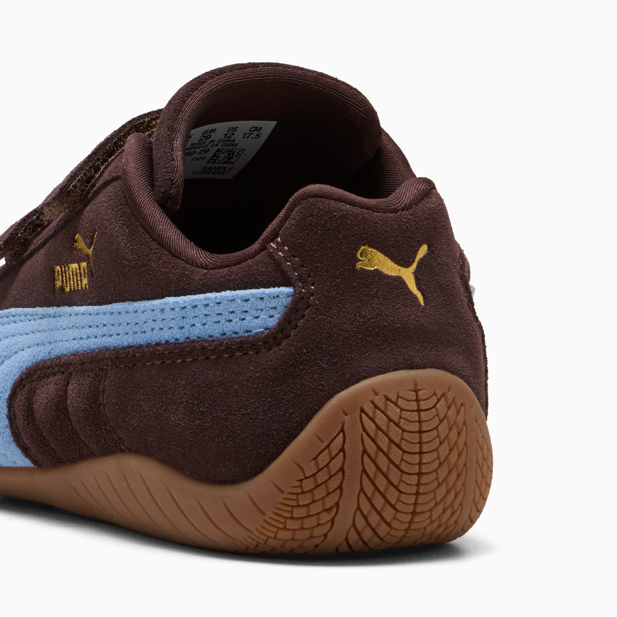 キッズ スピードキャット OG V スニーカー 17-21cm, Chocolate Brown-Team Light Blue, extralarge-JPN