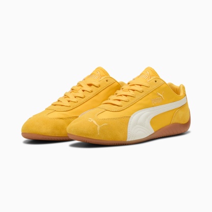 ユニセックス スピードキャット ナイロン スニーカー, Yellow Sizzle-PUMA White, extralarge-JPN