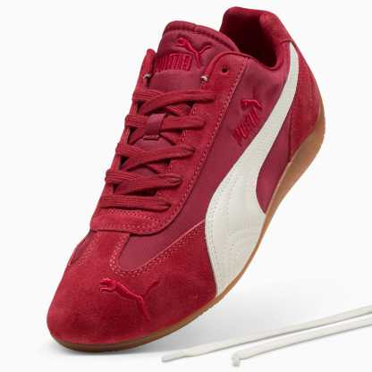 ユニセックス スピードキャット ナイロン スニーカー, Dark Crimson-PUMA White, extralarge-JPN