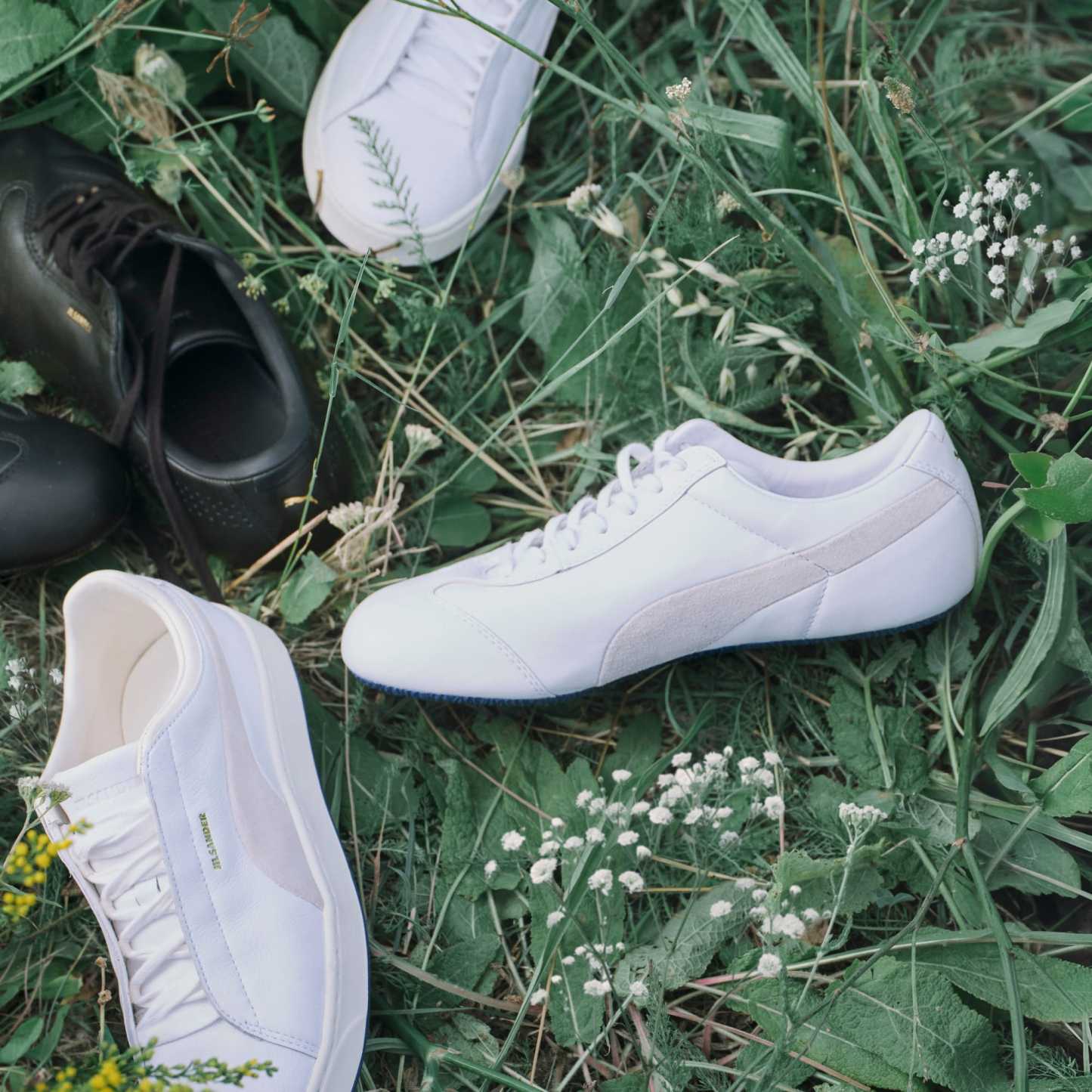 メンズ PUMA x JIL SANDER スピードキャット L スニーカー, PUMA White-Blue Jewel, extralarge-JPN
