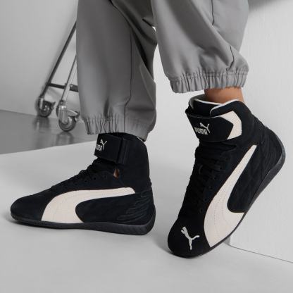 ユニセックス スピードキャット ミッド スニーカー, PUMA Black-Warm White, extralarge-JPN