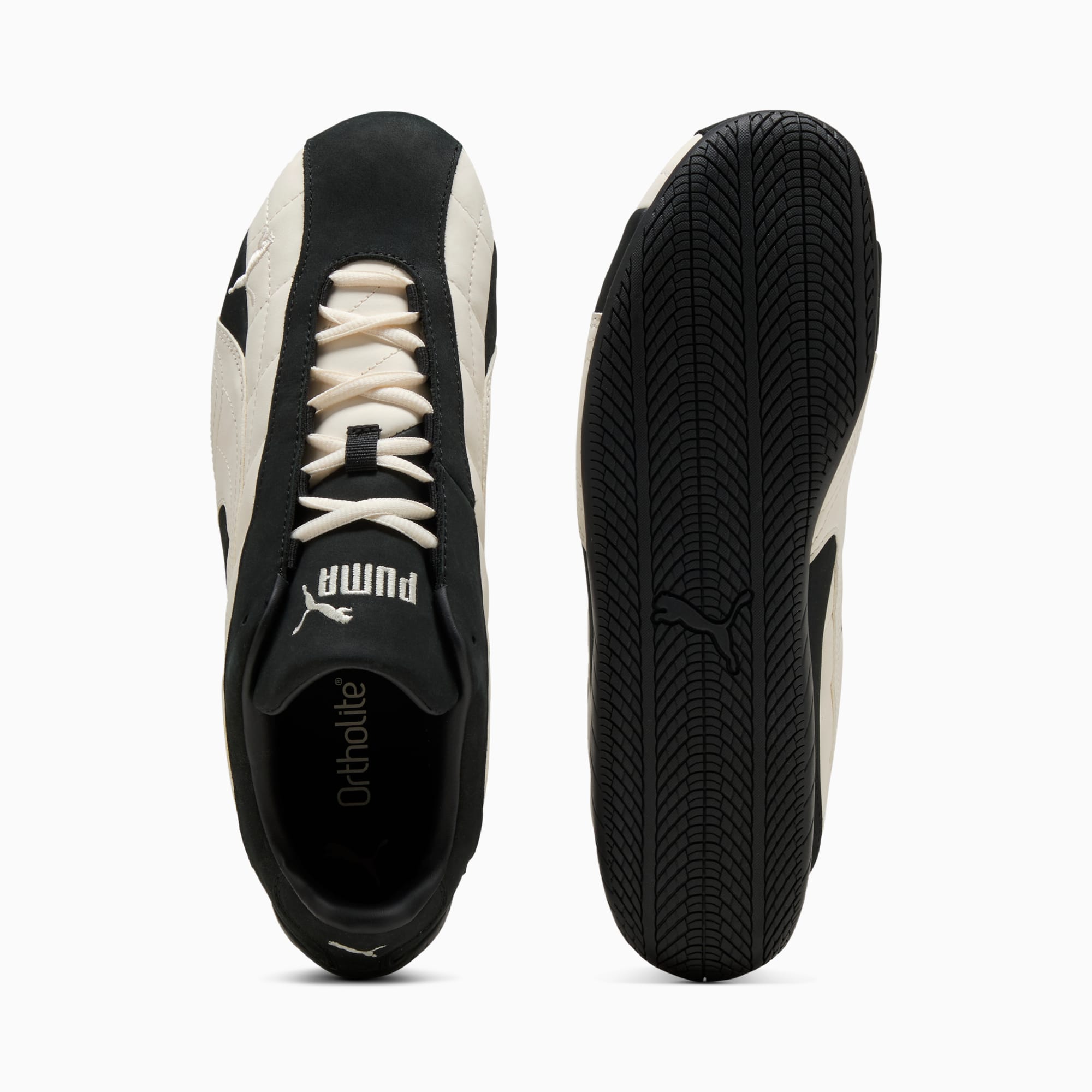 ユニセックス スピードキャット プラス キルテッド スニーカー, PUMA Black-Frosted Ivory, extralarge-JPN